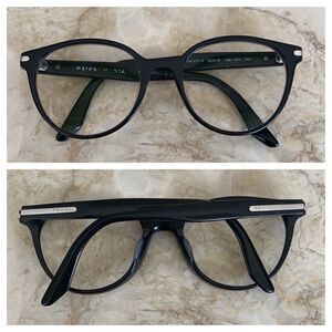 PRADA Black Acetate Glasses Frames